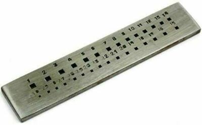 Jeweller's Drawplate - Square 20 Holes For Wire Drawing & Jewellery Making