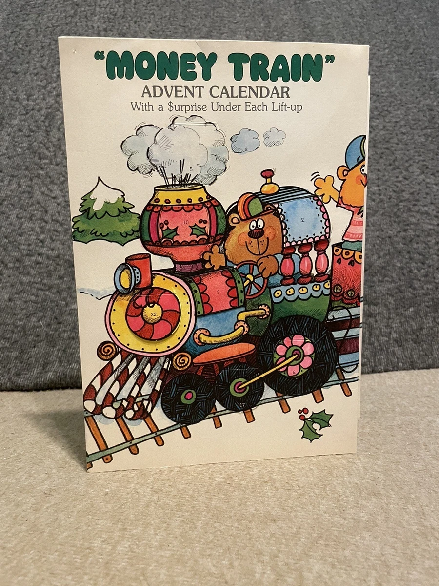Very Rare Vintage 70s Hallmark Advent “Money Train” Holiday Christmas  Calendar | eBay