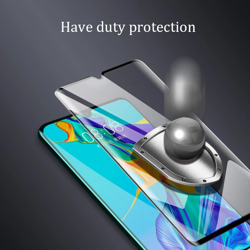 2Pcs FULL COVER  Screen Protector For Huawei P40 Pro P30 Lite P20 Tempered Glass - Image 3 of 4