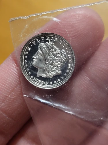 Morgan E Pluribus Unum Bullion Fine Silver .999 One Gram Round Coin READ
