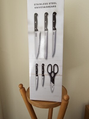 Kitchen Suisse 7 piece knife block set | eBay