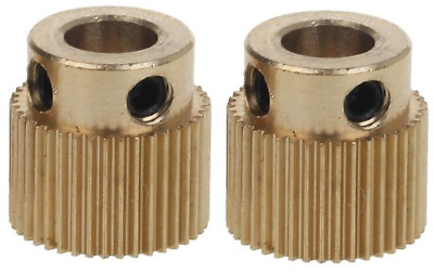 Creality 3D  Brass Extruder Gear 40T X 2-EACH  CR-10 ENDER 3