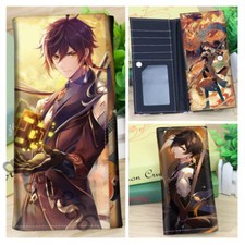 Anime Genshin Impact Zhongli purse Long wallet Cosplay Purse anime wallet