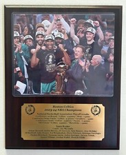 Boston Celtics 2024 NBA Champions 8x10 Photo Plaque with engraved nameplate