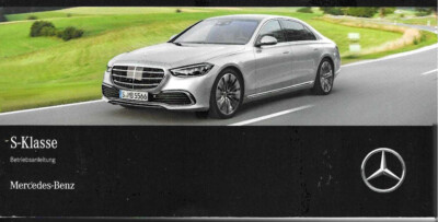 Mercedes S-Class 223 Owners Manual 2022 Owners Manual Handbook BA