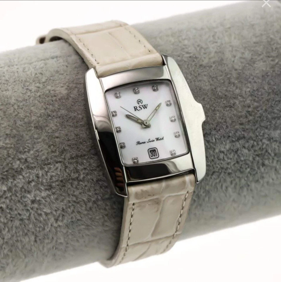 RSW • Vintage NOS • Reloj suizo para mujer • Acero inoxidable 26,85 mm • RSW6200 • Zafiro Foto 3 de 4