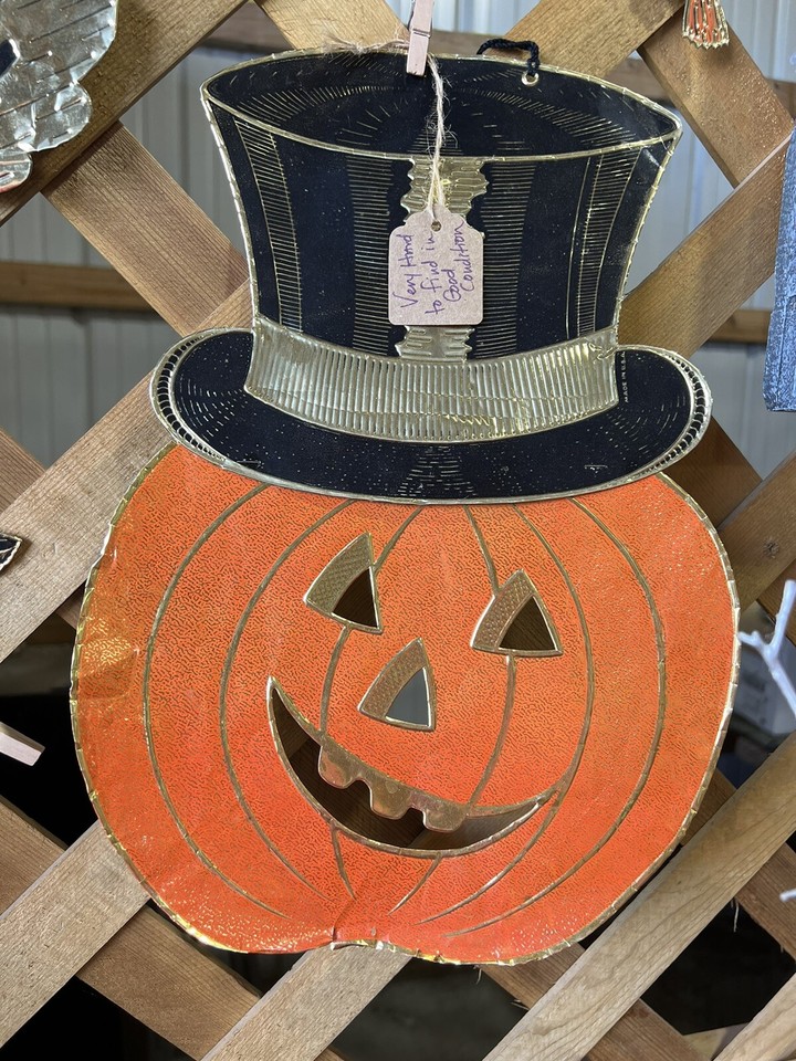 Vintage Halloween Metal/foil Hanging Decorations eBay