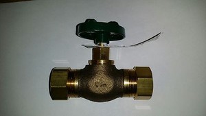 arrowhead compression valve copper straight stop