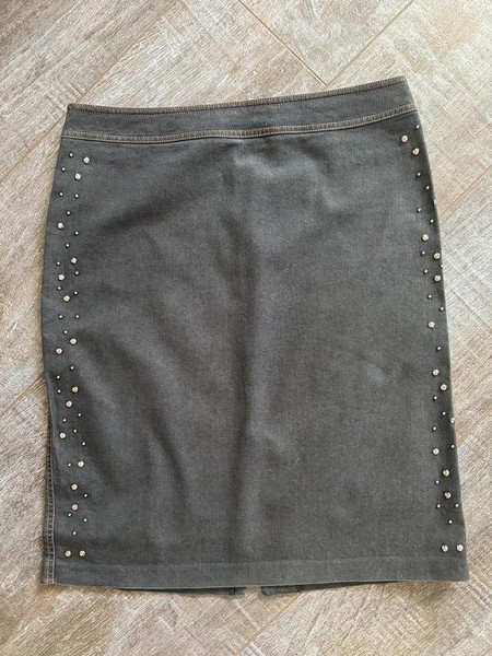 Women Pinko Skirt Grey Cotton 38 / M / 46