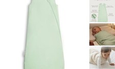 Bamboo Viscose 1.0 Tog Sleep Sack, Soft Breathable Baby 0-3 Months Sage