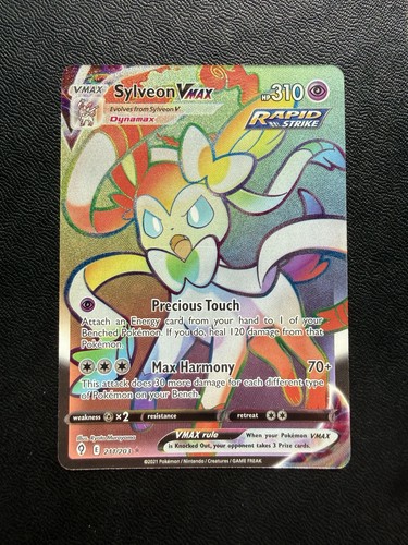 Sylveon VMAX (Secret) 211/203 SWSH07: Evolving Skies Holo