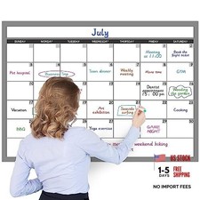 Large Dry Erase Calendar for Wall, 40" x 28" Undated 1 Month Wall Calendar