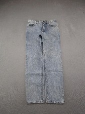 Vintage Lee Riders Women's Straight Blue Jeans Measure 30x28 Acid Stonewashed