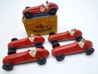 VINTAGE MOKO LESNEY No.52a MASERATI 4 CLT RACING CAR LOT / ONE ORIGINAL BOX 1958