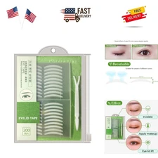 400Pcs Natural invisible Single Side Eyelid Tape Stickers Medical-use Fiber E...