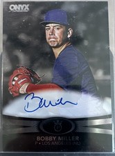 Onyx Premium 2023 Bobby Miller Rookie Auto #OPBM Black /95 Hard Signed