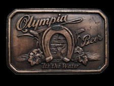 NA15173 VINTAGE 1970s OLYMPIA BEER w/ BUILT IN BOTTLE OPENER BUCKLE
