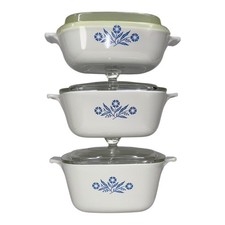 Corning Ware Blue Cornflower 1qt P-1-B, 1.5qt...