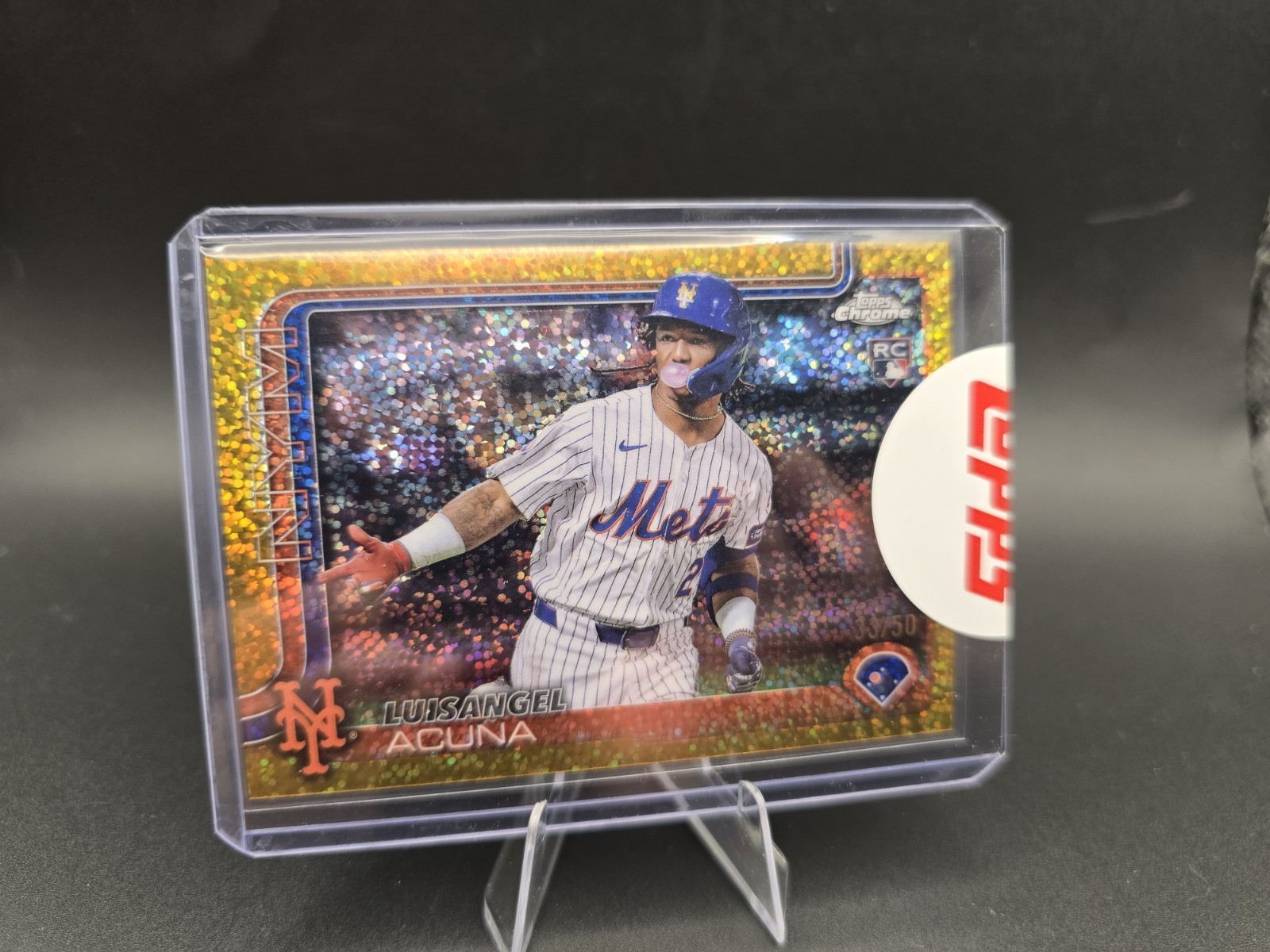 2025 Topps Chrome Luisangel Acuna Image Variation RC SP #56 Gold Speckle /50 🔥