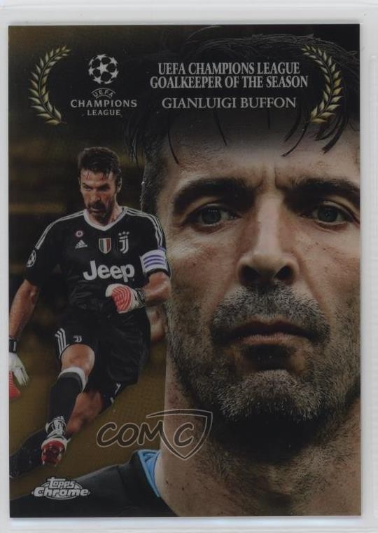 2017 Topps Chrome UCL Award Winners Gold Refractor /50 Gianluigi Buffon #AW-GBU