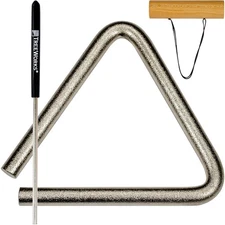 Chimes 4" Triangle Percussion Musical Instrument — MADE IN U.S.A. — with Beat...