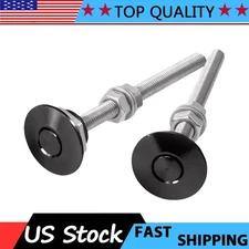 2X Push Button Quick Release Hood Bonnet Pins Lock Clip Car Bumper Latch Kit US