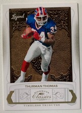 THURMAN THOMAS 01/50 GOLD 2009 Donruss Classics Timeless Tributes Legend #143