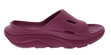 HOKA One One Ora Recovery Slides 3 Mens Size 12 Comfort Sandals Beet Root NEW