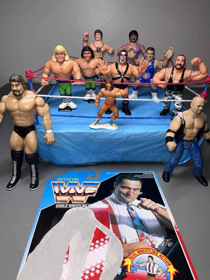 WWF WWE Hasbro Wrestler Vintage Wrestler Lot. All Working Actions.  See Photos - Image 2 of 4