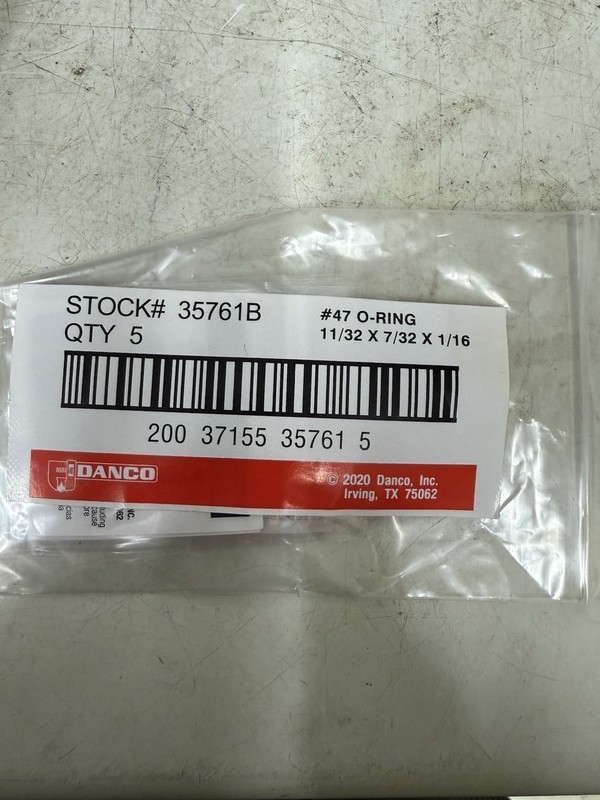 5 Danco 35761B Rubber #47 Faucet O-Ring 11/32 x 7/32 in. Fits Kohler, Waltec