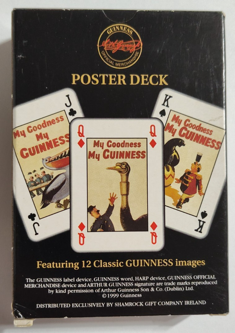 Guinness Playing Cards Featuring 12 Classic Guinness Images Vintage 1999