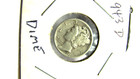 1943-D Mercury Dime F Fine 90% Silver #3 — photo 1