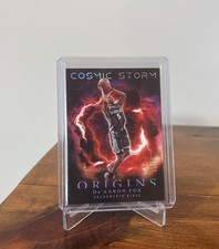 2023-24 Panini Origins De'Aaron Fox Cosmic Storm #12 Red /75 Sacramento Kings