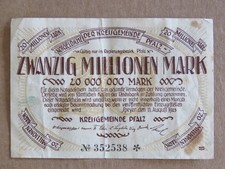 1923 Zwanzig Millionen Mark - Germany Bank Notes - Currency - Money - 20 Million