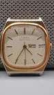 Vintage 1970s Timex Automatic Day Date British Made Gold Plated Spares & Repairs