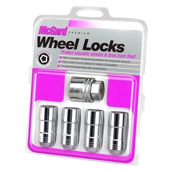 For Ford F-150 2000-2014 McGard 24205 Chrome Silver Cone Seat Wheel Lock Set - Изображение 2 из 2