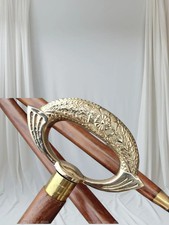 Nautical Brass Designer Handle Walking Stick  Classic Gentleman Walking Cane