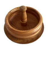 Hand Crafted Heavy Wood Bowl For Something  Estate Finds