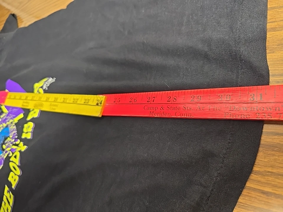 Camiseta Vintage Anos 90 Jesse Ventura WCW Tag Body Is Back Preta GG Luta Livre Wwe - Imagem 4 de 4