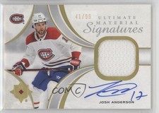 2021-22 Ultimate Collection Material Signatures 41/99 Josh Anderson Auto 1j8k