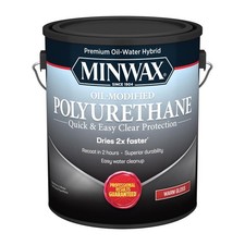 Minwax 710310000 Gloss Low Odor Water Based Polyurethane 1 gal. Pack of 2 