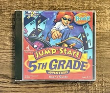 Jump Start 5th Grade Adventure Deluxe PC CD-Rom 2 Disc Computer Video Game