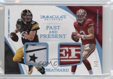 2017 Immaculate Past and Present Jerseys Platinum Prime 1/2 CJ Beathard 4at
