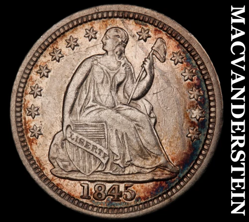 1845 Seated Liberty Half Dime- Extra Fine+ Better Date No Reserve #i8423