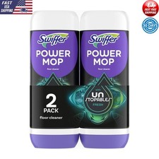 Power Mop Floor Cleaner Solution Unstopables Fresh Scent 25.3 oz 2 Pack New