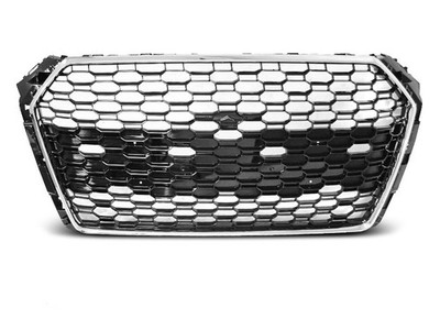 Front grill for Audi A4 B9 2015 2016 2017 2018 2019 VR-75 Chrome Black