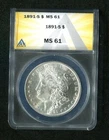 1891-S Morgan Silver Dollar "ANACS MS61" (NICER THAN GRADE!)