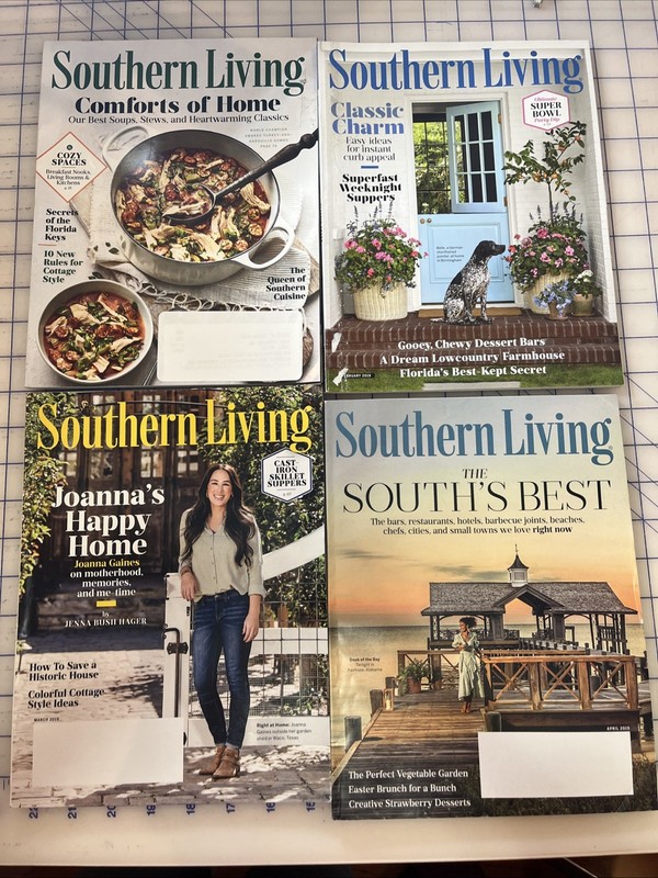 2019 Southern Living Magazine 11 issues
