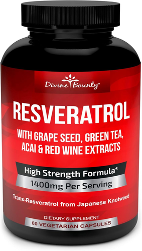 Resveratrol Capsules 500mg | Pure Trans-resveratrol | Vegan | 60 Capsules | Made In Sweden - New Zealand - View #2