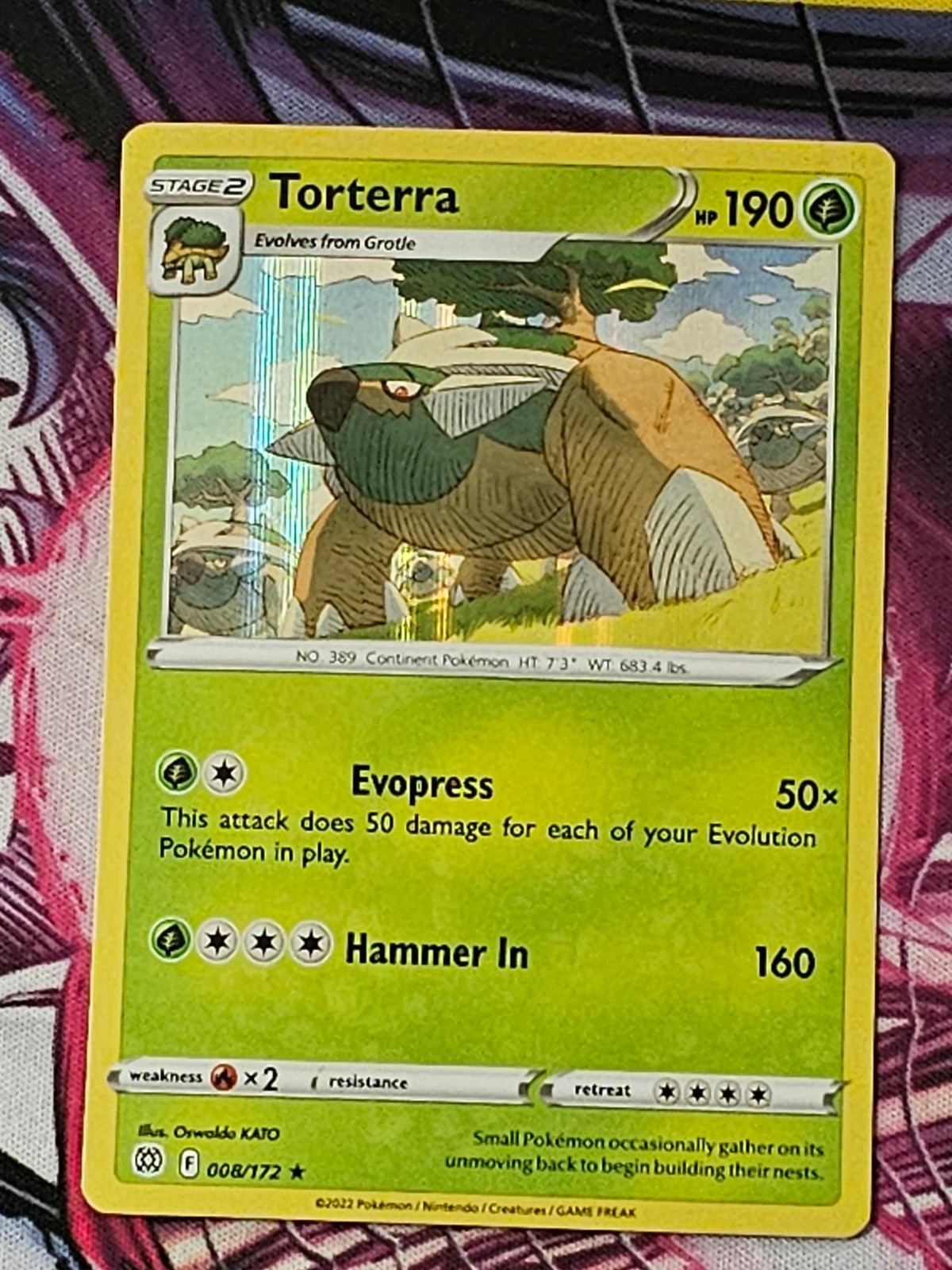 Torterra 9/156 Holo Rare Ultra Prism Pokemon Holo NM/M